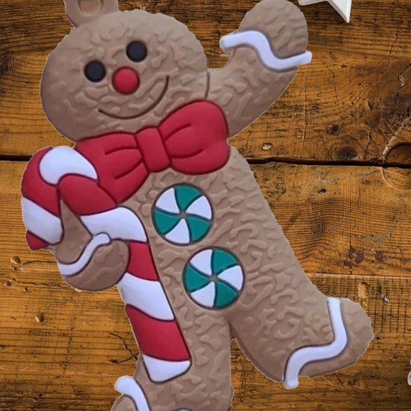 Gingerbread Christmas Ornaments 12pc Holiday Home Decor Xmas Tree Decorations - Picture 8 of 11